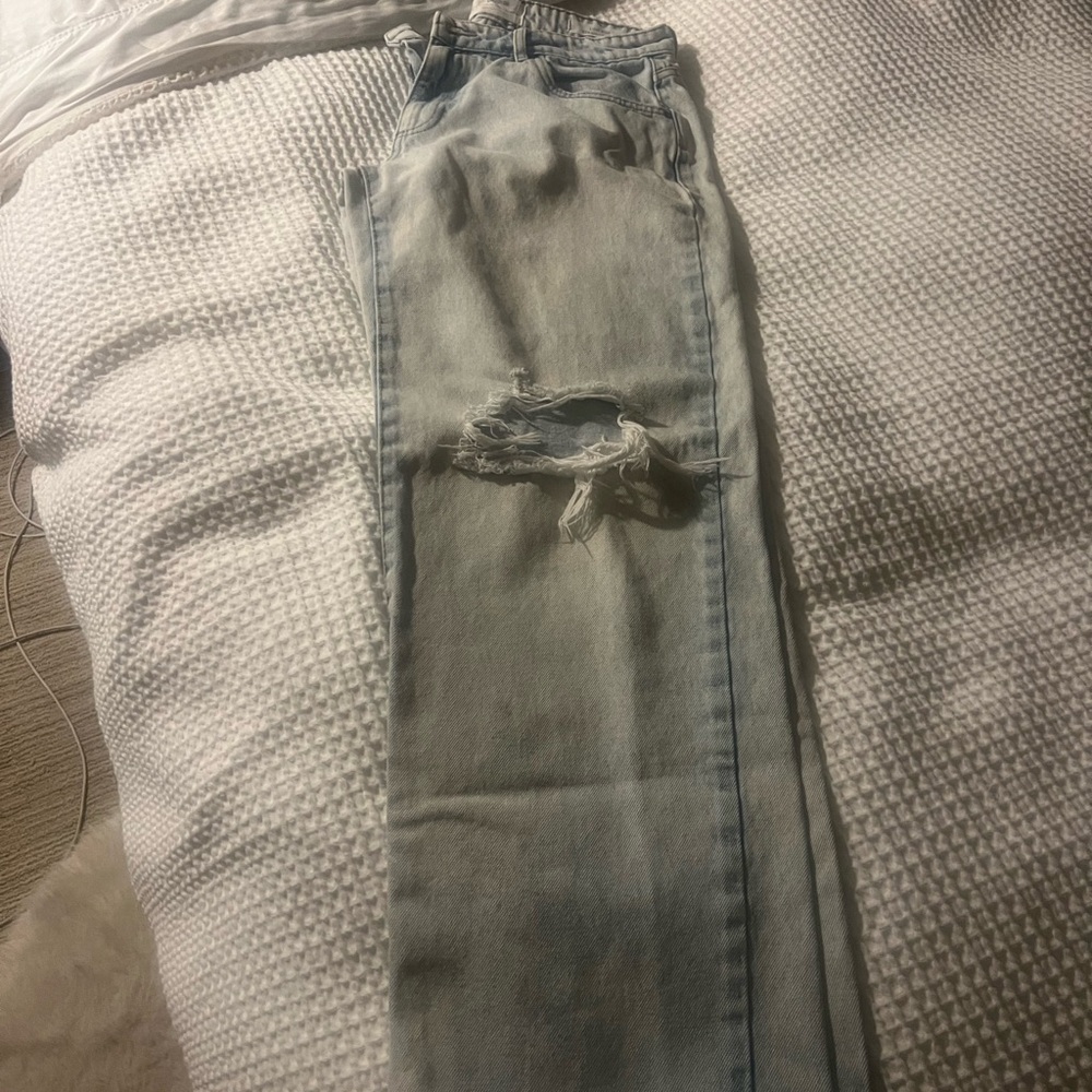 Cotton On Light Blue Straight Leg Jeans